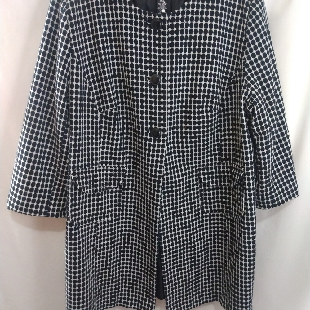 Apostrophe Circle Print Jacket - image 1